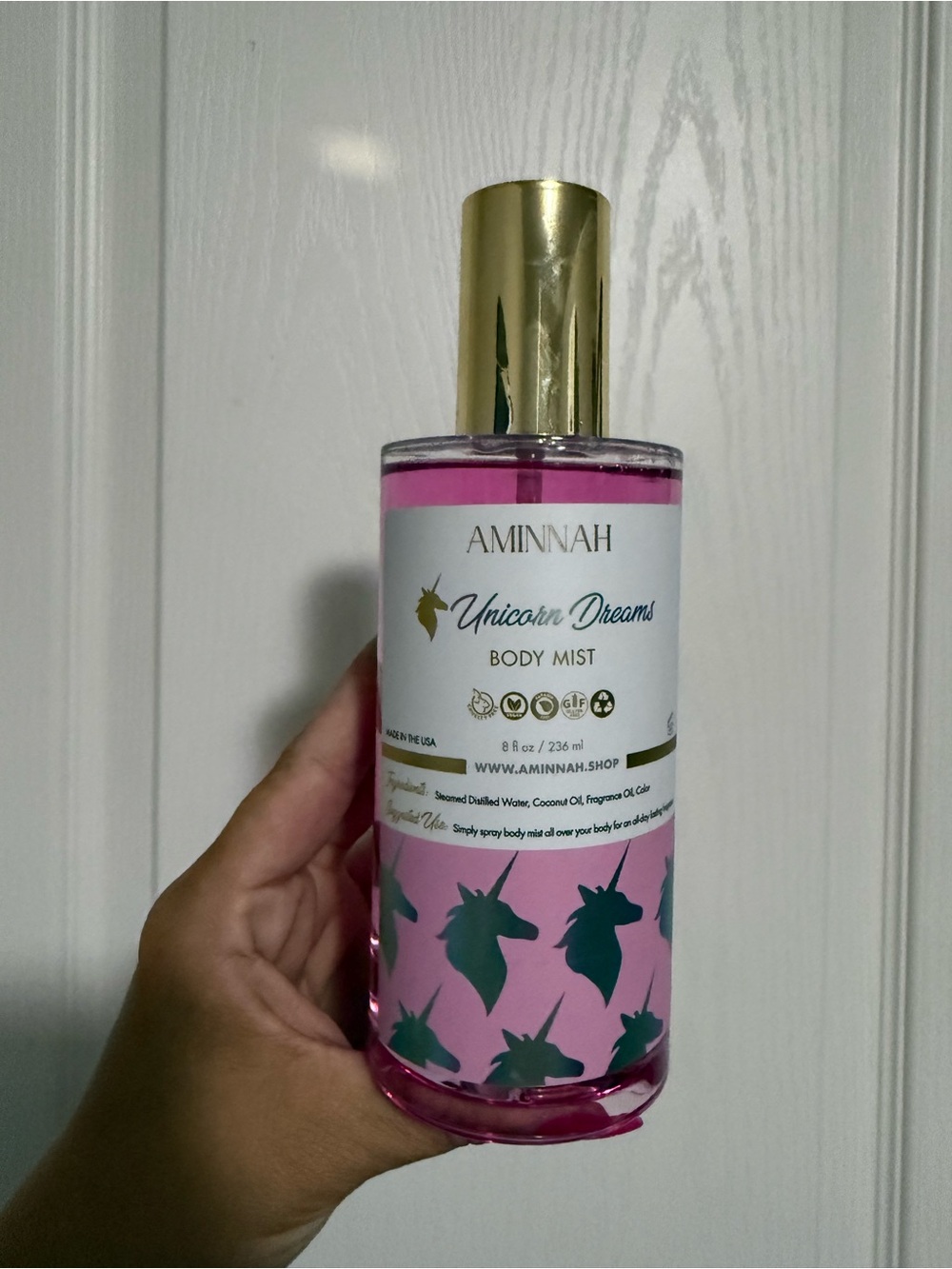 AMINNAH Unicorn Dreams Pink Body Mist - Picture 3 of 5